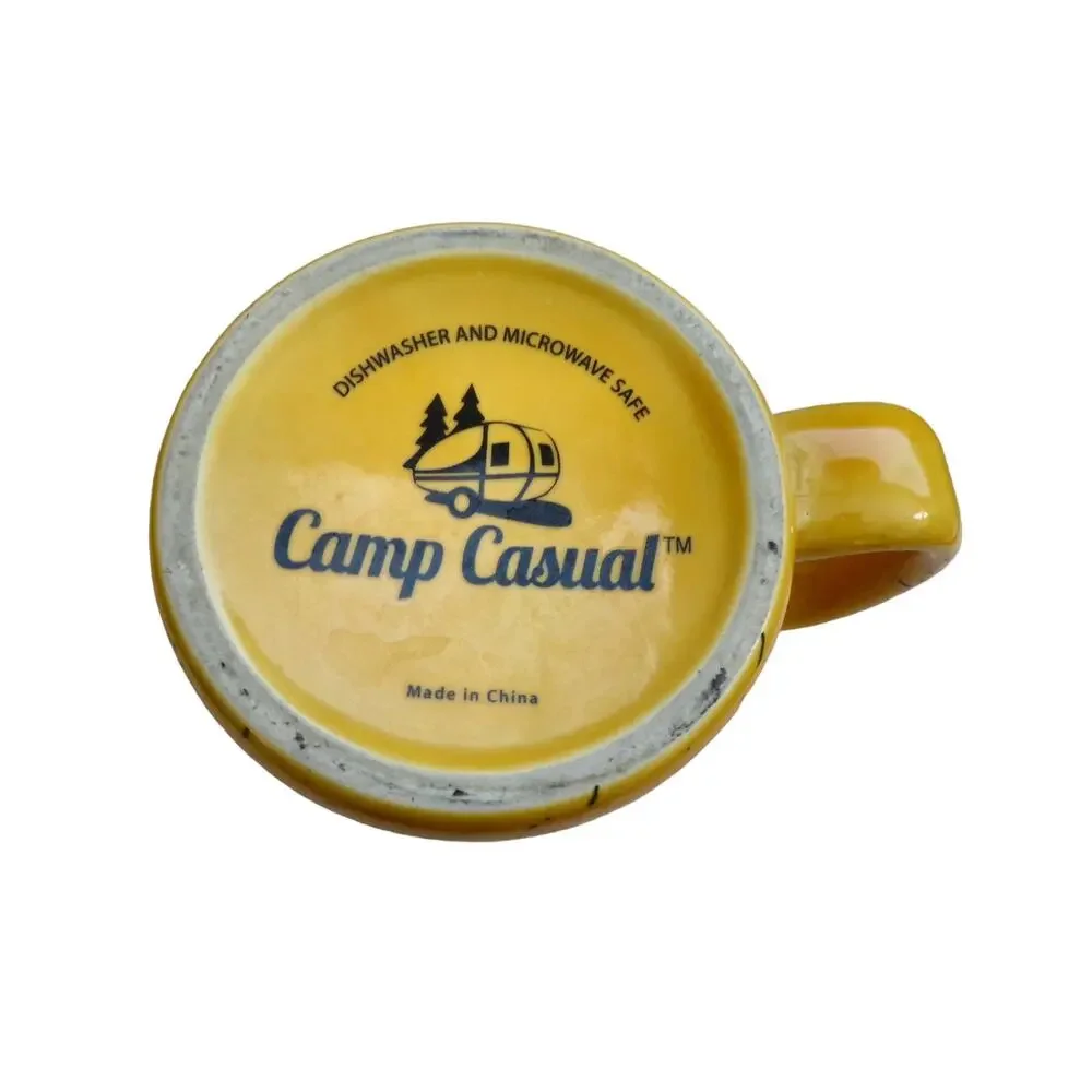 Camp Casual Coffee Tea Mug Heavyweight Camping Traveling RVing Theme - Picture 3 of 4